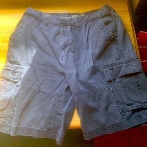Men’s blue cargo shorts